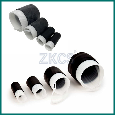 Κλειστό άκρο Epdm Cold Shrink End Cap τοποθετημένο στο τέλος ενός ευρέος φάσματος καλωδίων
