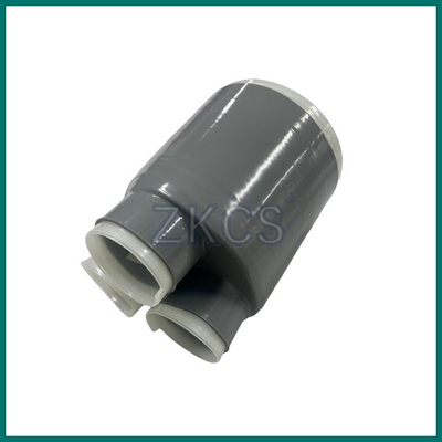 Σκοτεινό γκρίζο καουτσούκ 3 Way Cold Shrink Cable Breakout Boot για προστασία μεμονωμένων φάσεων καλωδίων