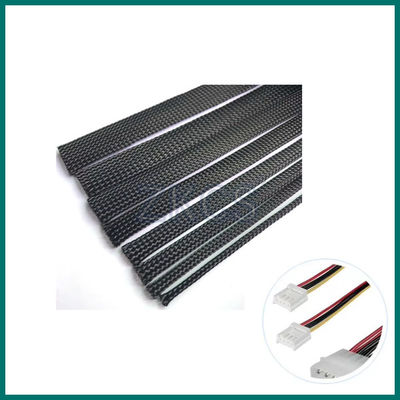 Καλό PET επεκτάσιμη καλώδιο πλεγμένο μανίκι / τηλεσκοπικό πλεγμένο μανίκι / μαύρο πλεγμένο σύρμα μανίκι