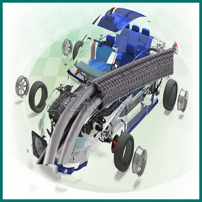 Σπειροειδής περιτύλιξη Επεκτάσιμα αυτοκινητικά καλώδια καλωδίων